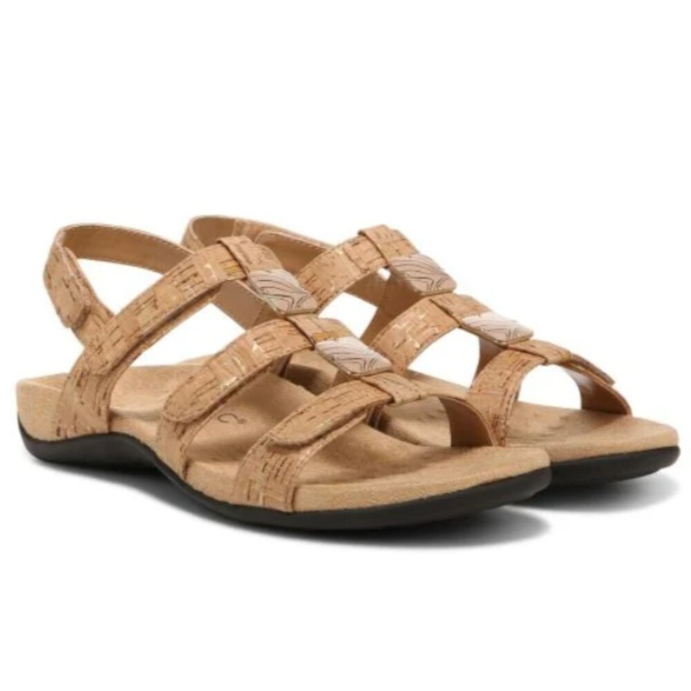 Vionic | Amber Adjustable Sandal Gold Cork | Size‎ 6 Women's